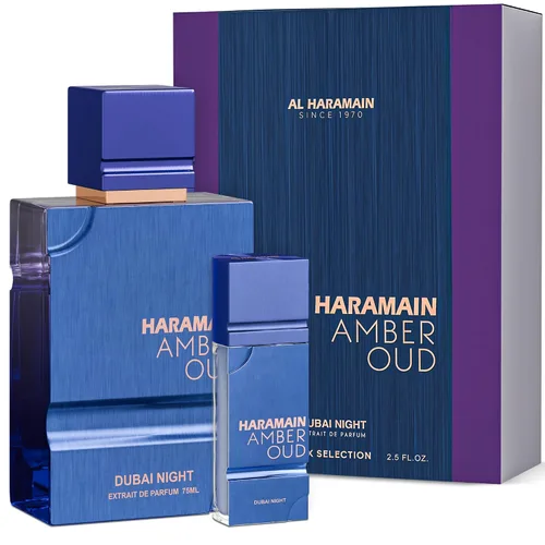 Miniatura 6 de Al Haramain Amber Oud - Dubai Night - Colonia para hombres y mujeres - Bergamota, fragancias de frijol tonka - Perfume de larga duración para Azul