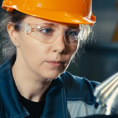 Miniatura 7 de amoolo Gafas de seguridad para hombres y mujeres, protección ocular transparente para trabajo, laboratorio, construcción