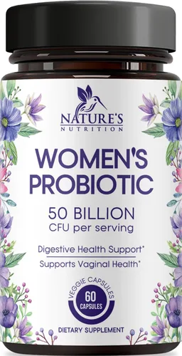 Probióticos para mujeres – Mezcla de probióticos de 50 mil millones de UFC por cápsula – 16 cepas de salud femenina Probiótico para mujer –