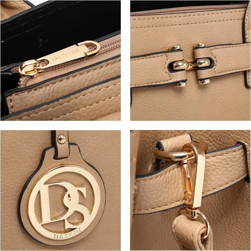 Miniatura 7 de Dasein - Bolsos y carteras para mujer, bolsos bandolera con asa superior con cinturón, bolsos de hombro para trabajo con correa larga