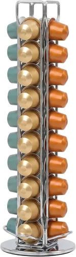 Miniatura 8 de Soporte para cápsulas de café Nespresso OriginalLine, soporte giratorio para cápsulas de café, organizador de estación de café, estante