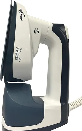 Eurosteam Duet - Plancha de vapor de mano 2 en 1 y vaporizador vertical para ropa, removedor de arrugas todo en uno para ropa, perfecto para el