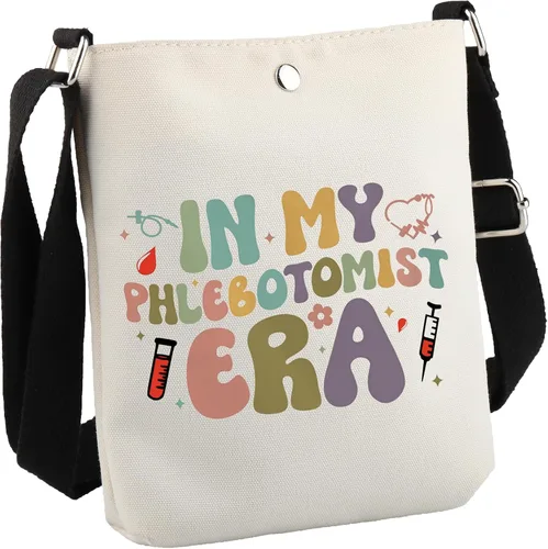 Miniatura 8 de GJTIM Phlebotomy Técnico Enfermera Regalo Hematólogo Médico Tecnólogo Cremallera Bolsa En Mi Flebotomist Era Maquillaje Bolsa, Flebotomist Era