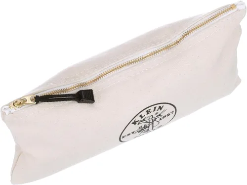 Miniatura 6 de KLEIN TOOLS Bolsa con cremallera, bolsa de lona para herramientas con cierre de latón resistente