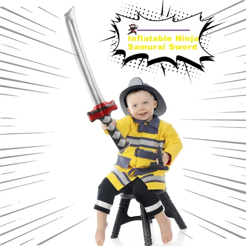 Miniatura 5 de Paquete de 30 armas inflables de 30 pulgadas de ninja katana de samurái, armas inflables para niños, Halloween, piscina, suministros de fiesta