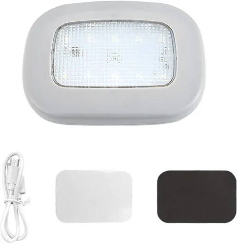 Miniatura 7 de Luz de techo magnética para coche, luz de techo interior para techo de coche, luz de cúpula interior de coche de 10 LEDs recargable por USB para RV