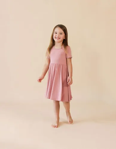 Miniatura 43 de Posh Peanut - Vestidos para niñas – Vestido suave para niña hecho con viscosa de bambú – Vestidos de otoño, primavera y verano para niñas