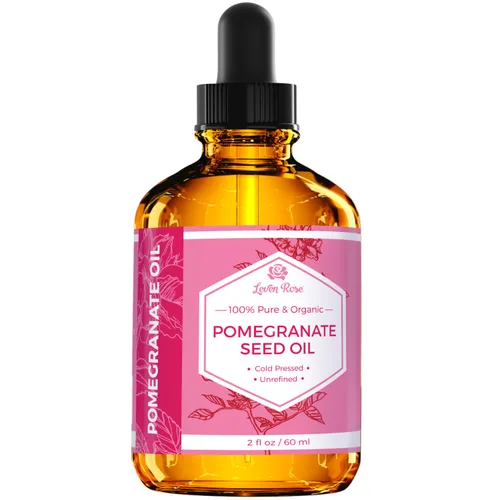 Miniatura 2 de Leven Rose Aceite de semilla de granada, 100% puro, sin refinar, prensado en frío, antioxidante hidratante para cabello, piel y uñas, 2 onzas