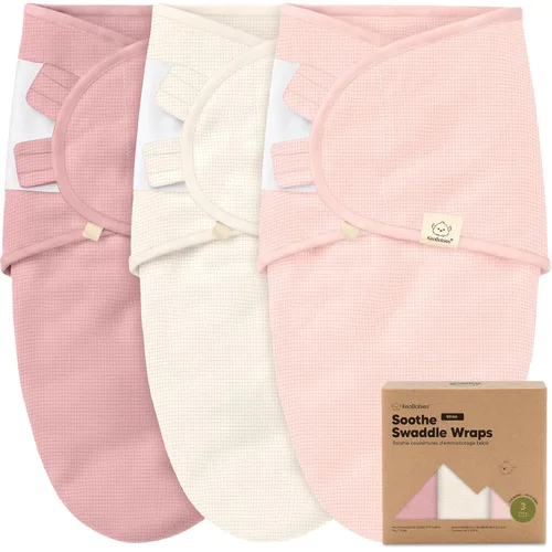 Paquete de 3 pañales orgánicos para recién nacidos, sacos de dormir para bebés de 0 a 3 meses, manta para bebé, manta portátil para recién nacidos,