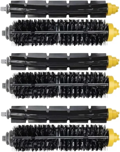 Cepillo de cerdas de repuesto y batidor flexible compatible con iRobot Roomba 600 y 700 Series 614 618 630 635 640 645 650 652 655 660 665 670 671