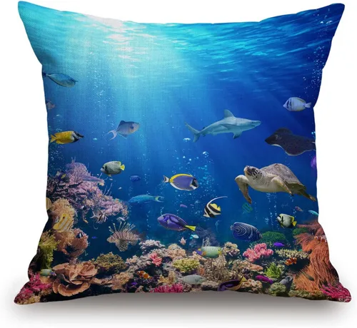 Miniatura 4 de TSSOHU Funda de almohada de granja de 18 x 18 pulgadas, funda de almohada tropical, hojas de palma tropical, Hawaii, selva, fundas de almohada Tss11