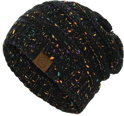 Miniatura 2 de American Trends Gorros de invierno para mujer, paquete de 4 gorros de punto grueso y holgado