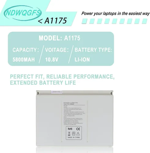 Miniatura 5 de Novedad A1175 - Batería para portátil Apple MacBook Pro de 15 pulgadas A1260 A1150 A1211 A1226 (solo para versión 2006 2007 2008) MA348 MA348/A