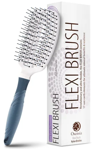 Osensia Cepillo desenredante para cabello rizado, tipo de cabello grueso y seco. Cepillo desenredante de viaje para mujeres, hombres y niños.