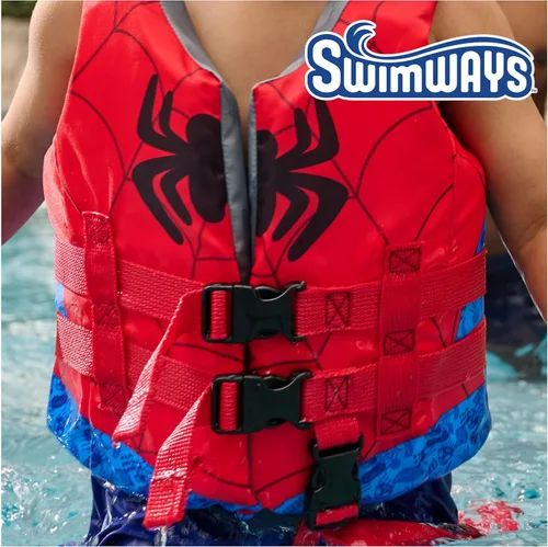 Miniatura 2 de Chaleco salvavidas de entrenamiento de natación Marvel de SwimWays, chaleco salvavidas aprobado por la Guardia Costera de EE. UU., chaleco