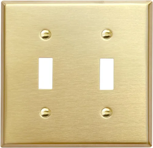 Miniatura 37 de Rio Salto Colección Signature BRAS Signature Colección de tamaño mediano de metal dorado con interruptores de palanca doble para luz de pared