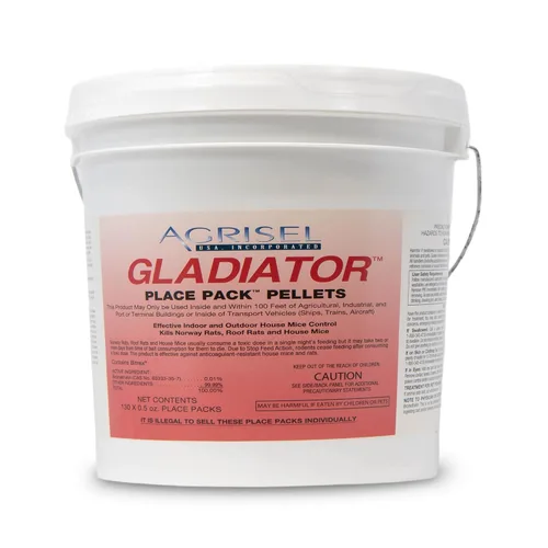 Miniatura 7 de Agrisel Rodenticida de gladiador, cebo para ratón, cebo para ratas, control de roedores de dosis única, uso en interiores y exteriores, incluye 3