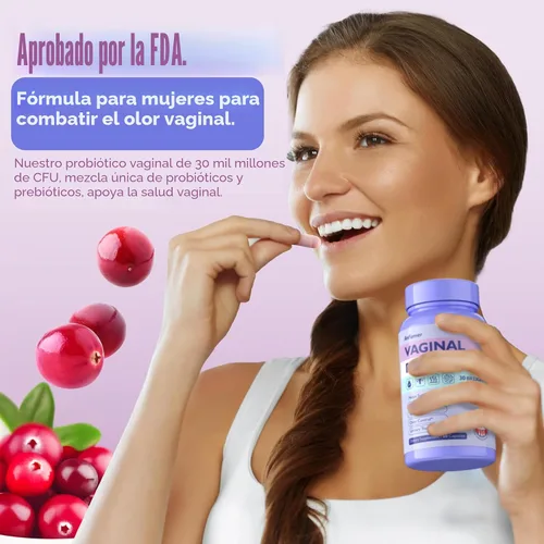 Miniatura 7 de Probióticos Vaginales para Mujeres, Promueve el Equilibrio del pH, Olor Vaginal Saludable y Flora, Salud del Tracto Urinario con Prebióticos