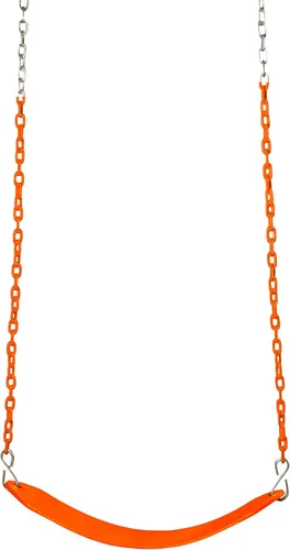 Miniatura 6 de Gorilla Playsets 04-0002-PK/PK Cinturón oscilante de lujo con cadenas recubiertas - Algodón de azúcar con cadenas rosadas