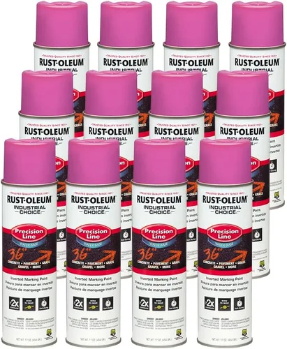 Miniatura 29 de Rust-Oleum 203023 Industrial Choice - Pintura en aerosol para marcado a base de disolvente invertido, 17 onzas, verde fluorescente