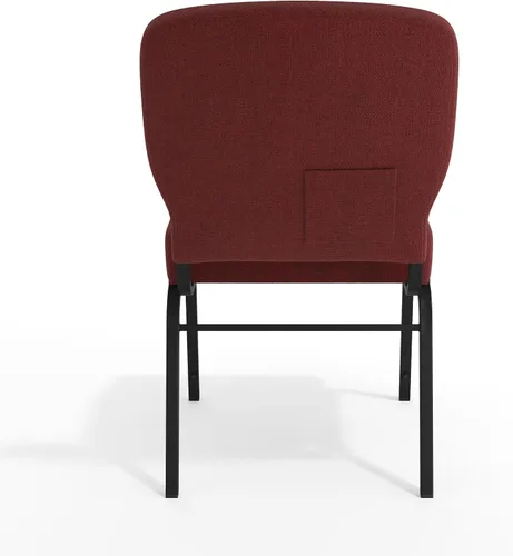 Miniatura 8 de Flash Furniture Advantage Signature Elite - Silla de iglesia granate, 20 pulgadas de ancho
