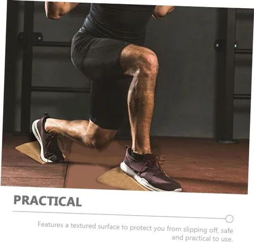 Miniatura 4 de Bloque de cuña para yoga, corcho, pantorrilla, antideslizante, rampa de fitness, prevención de lesiones, ejercicio de pierna inferior, tabla