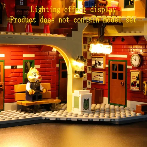Miniatura 7 de GEAMENT Kit de luces LED compatible con Lego Disney Train and Station - Juego de iluminación para modelo de construcción 71044