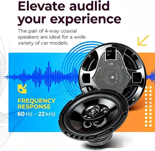 Miniatura 3 de SDX Audio - Altavoz de coche de 4 vías de 5 x 7 pulgadas/6 x 8 pulgadas (par) - Juego de altavoces para automóvil de alta calidad mejorados, juego