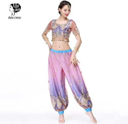 Miniatura 4 de MISI CHAO Pantalones harén para disfraz de Bollywood para mujer