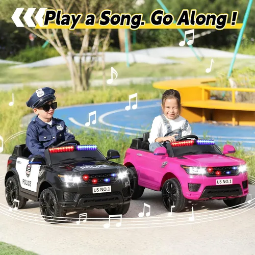Miniatura 8 de TOBBI Coche de paseo para niños de 12 V con control remoto, funciona con pilas, autos eléctricos para niñas de 1 a 8 años para conducir