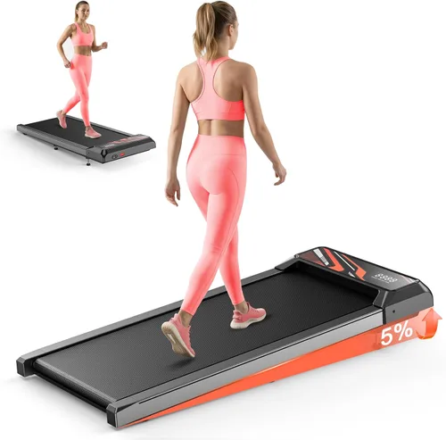 Miniatura 8 de 2.5HP Walking Mat with Incline pad,Under Desk Treadmill, Walking Running Pad with Remote, 3 in 1 Low Noise Small Mini Portable Treadmill with Led
