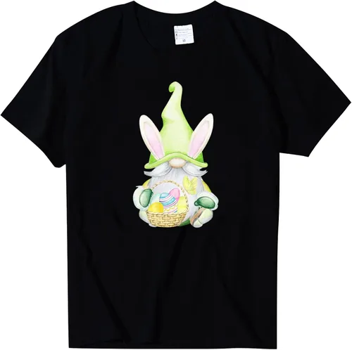 Miniatura 3 de Happy Easter Day T Shirt for Women Cute Bunny Graphic Shirt Funny Religious Tees Casual Short Sleeve Basic Tops