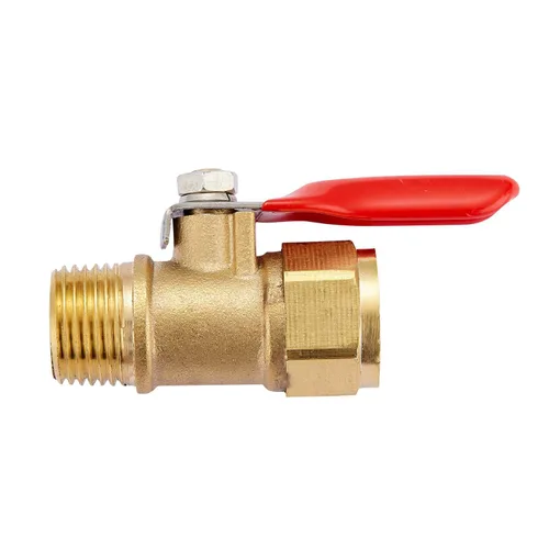 Miniatura 2 de Interruptor de cierre de mini válvula de bola en línea de latón resistente, 2 piezas, hembra NPT de 1/4 pulgadas x accesorios de tubería NPT hembra