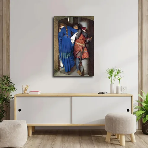 Miniatura 3 de Hellelil And Hildebrand, The Meeting On The Turret Stairs - Póster de Frederick William Burton - Póster decorativo en lienzo para pared