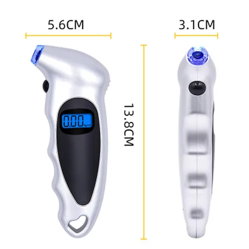 Miniatura 3 de ANKIA - Medidor digital de presión de neumáticos de 150 PSI con LCD retroiluminado y agarre antideslizante para automóvil, camión, SUV, motocicleta
