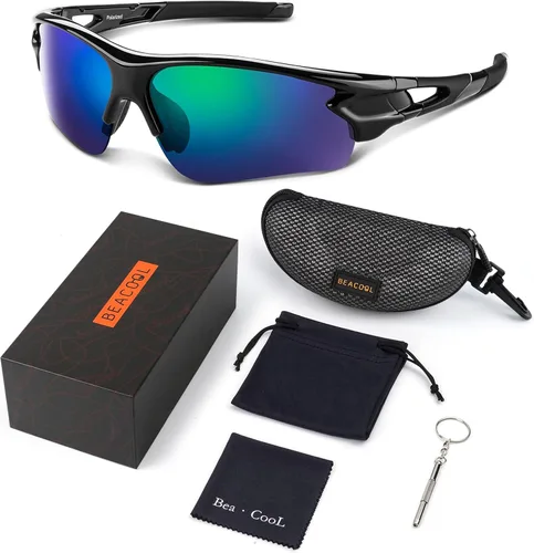 Miniatura 7 de BEACOOL Polarized Sports Sunglasses for Men Women Youth Baseball Fishing Cycling Running Golf Motorcycle Tac Glasses UV400
