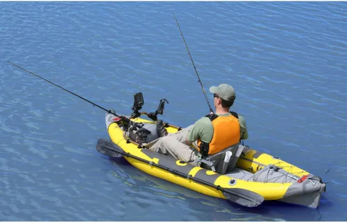 Miniatura 6 de Advanced Elements StraitEdge™ Angler Inflatable Kayak - AE1006-ANG Fishing Kayak with Rod Holders and Bag and Pump
