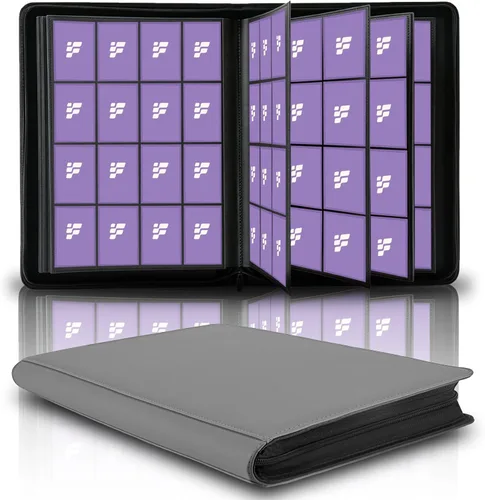 Miniatura 18 de Carpeta de tarjetas coleccionables de 9 bolsillos, libro de tarjetas premium para 360 tarjetas, álbum de tarjetas resistente para tarjetas