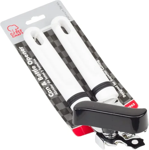 Miniatura 2 de Chef Craft Abrebotellas básico de acero inoxidable, 7.5 pulgadas, color blanco