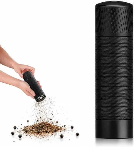 Molinillo de pimienta manual – Molinillo de pimienta profesional de alto rendimiento 10 veces más rápido, molienda suave y sin esfuerzo, grosor