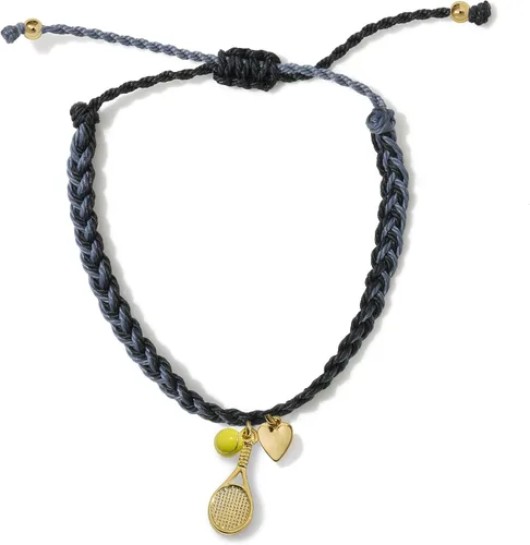 Miniatura 6 de GIMMEDAT Pulsera de raqueta de tenis, pulsera de oro, impermeable, ajustable, joyería de amistad, equipos de regalo