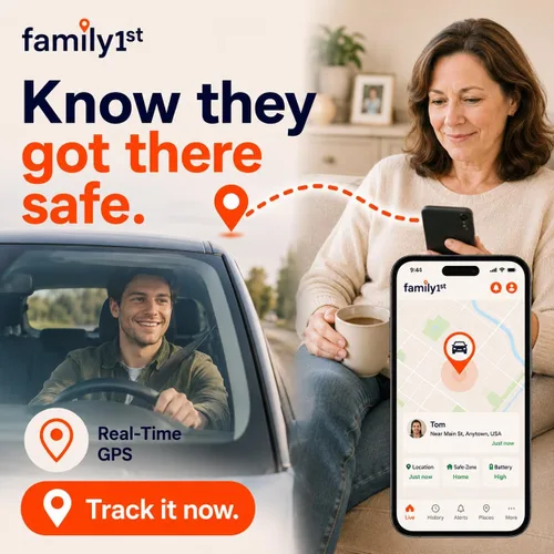 Miniatura 3 de Family1st Paquete compacto de rastreador GPS para vehículos, activos de automóviles y niños, seguimiento en tiempo real con aplicación, dispositivo