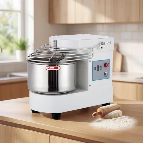 Mezclador comercial de alimentos de 10.5 cuartos | Máquina amasadora de masa de doble rotación de 650 W con temporizador de pantalla táctil | Tazón