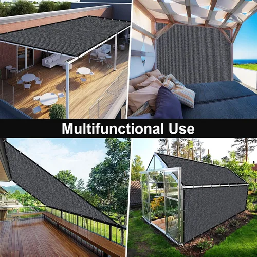 Miniatura 8 de Artpuch 90% paño para el sol, toldo de pérgola de 3 x 6 pies con ojales, lona de tela de protección solar para patio, al aire libre, jardín, patio