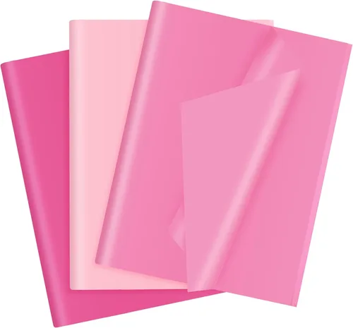 30 hojas de papel de seda rosa para bolsas de regalo, papel de seda rosa surtido a granel para decoración de bodas, cumpleaños, proyectos de