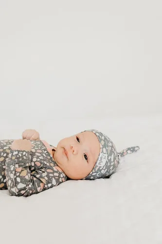 Miniatura 4 de Copper Pearl Baby Beanie Hat Top Knot