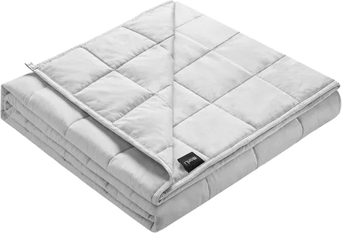 Miniatura 22 de ZonLi Manta pesada para adultos (48 x 72 pulgadas, 12 libras, verde oscuro) manta pesada de enfriamiento de alta transpirabilidad, material suave