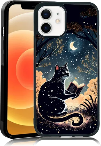 Miniatura 37 de Elegante funda de teléfono con diseño de gato Marie compatible con iPhone 11, funda de encaje dorado para iPhone, a prueba de golpes, rosa fucsia