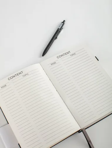 Miniatura 4 de Cuaderno grueso de rayas universitarias con 366 páginas numeradas, diarios A5 para escribir con papel rayado de 3.53 oz/m², cuadernos de cuero