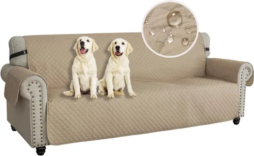 Miniatura 36 de XINEAGE Funda para Loveseat Reclinable Resistente al Agua, Fundas para Loveseat Reclinable de 2 Asientos con Bolsillos, Funda Protectora para Café